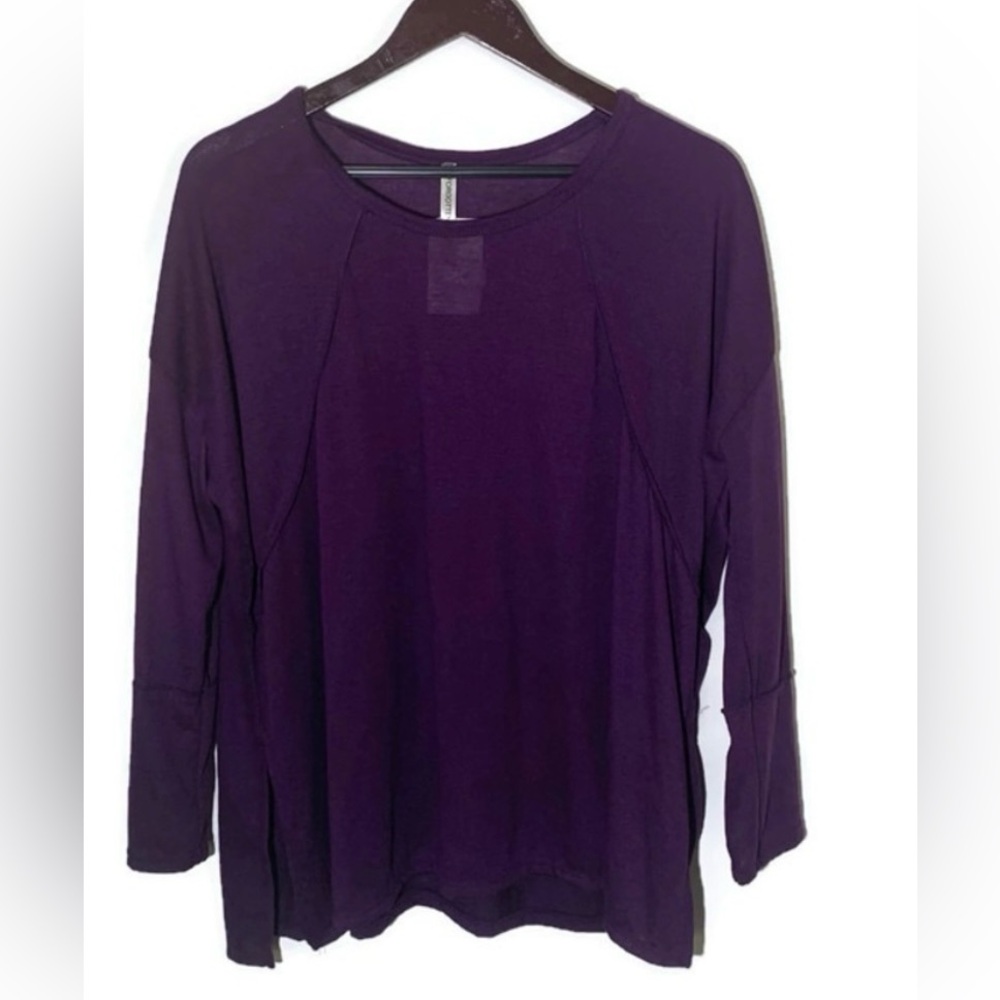 Forgotten Grace long sleeve tee purple Large NWT